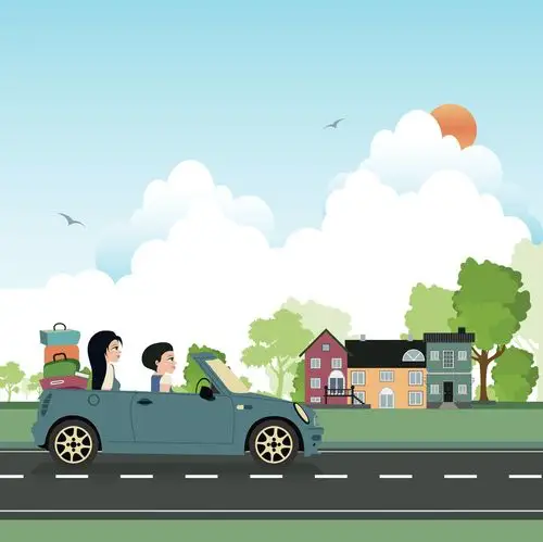 驾驶,拿,开车,游览