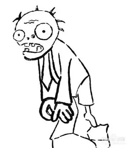 的简笔画植物大战僵尸僵尸简笔画简笔画的牛仔僵尸画一只带帽子的鸭子