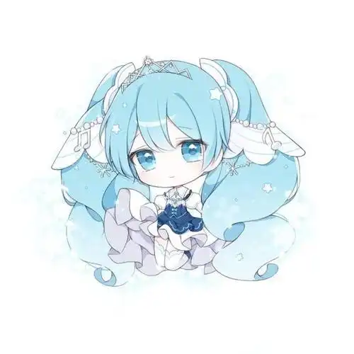 q版动漫人物绘画,线条流畅简洁,琉璃般的大眼睛灵动可爱极了