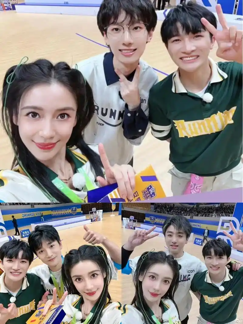 鼻姐 深深=跑男打卡点#angelababy #周深 - 抖音