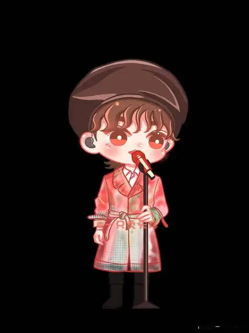 易烊千玺立麦卡通小合集q版可爱带走想rua