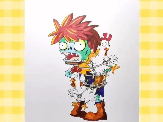 鸡贼僵尸简笔画怎么画绘画过程