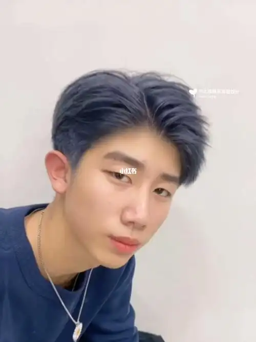 男生必染发色之一蓝灰发色上海男生染发