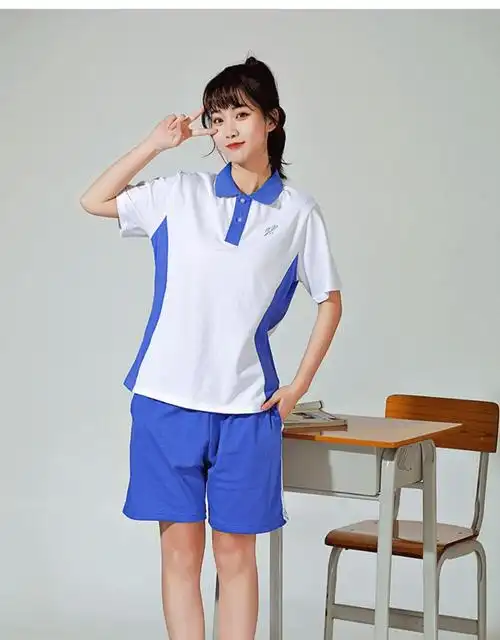 深圳校服中学生统一礼服男女夏季运动服套装初高中生夏装 中学女夏