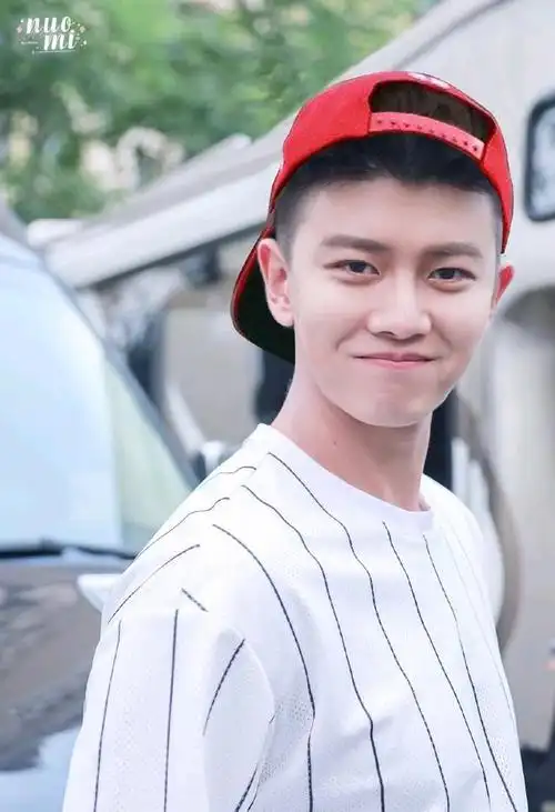 任嘉伦淡黄的头发蓬松的刘海