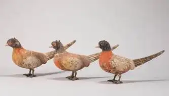 tang dynasty pottery painted with birds