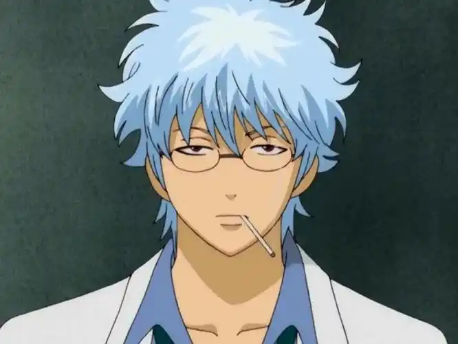 银魂#日本网友票选动漫银发男角色榜首——坂田银时!