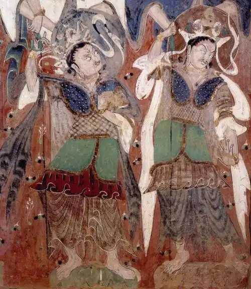 敦煌壁画中最早的四天王像