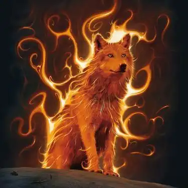 钻石画diy 火焰狼 方钻满钻绣 客厅装饰 厂家图片定做量大从优