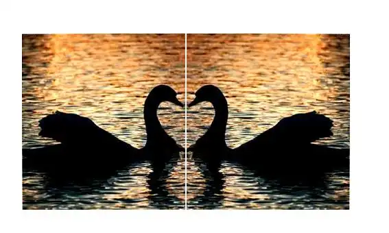 ps把两张图片拼在一起,消除中间那条白色的痕迹.