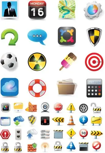 常用物品图标矢量素材 - 素材中国16素材网