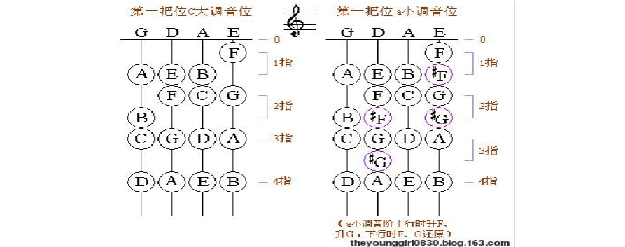 小提琴把位图