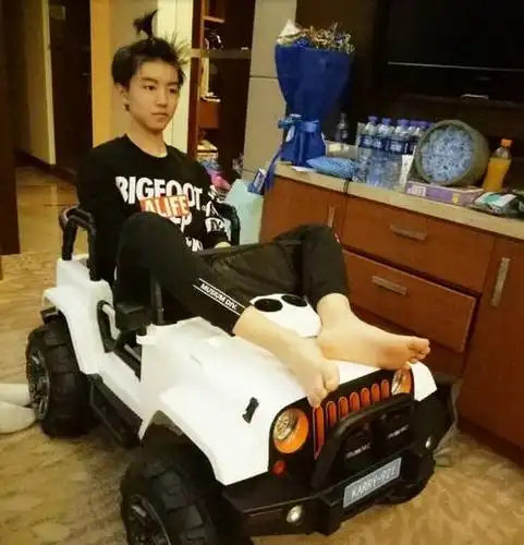 王俊凯开玩具车,王源开木板车,易烊千玺这是什么车?