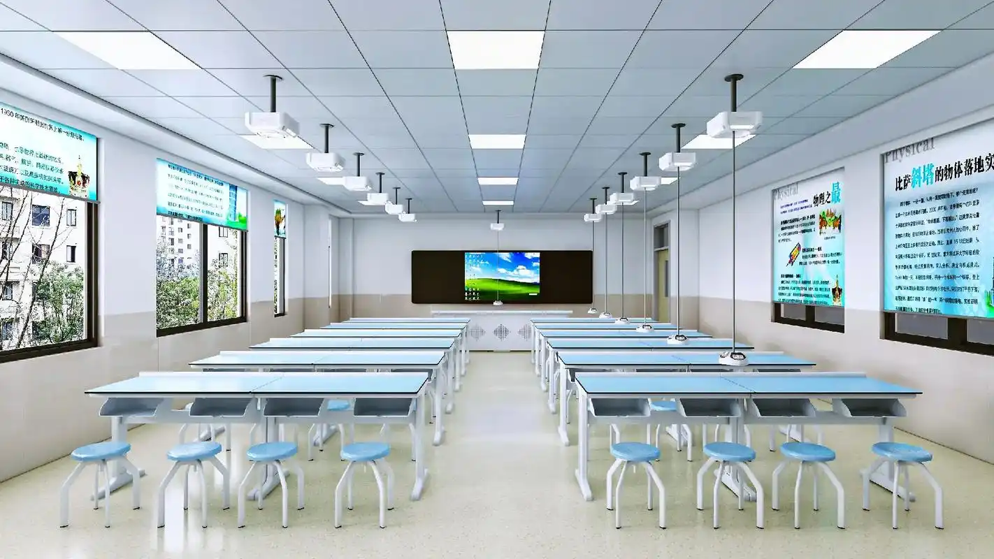 理化生实验室效果图.