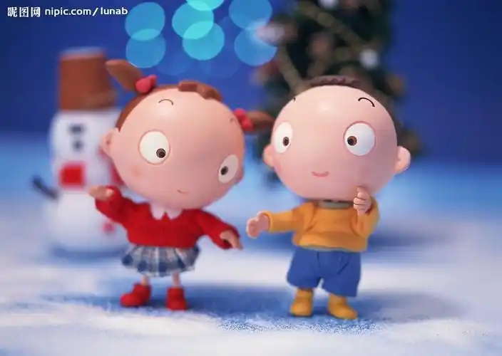 卡通小姐弟图片