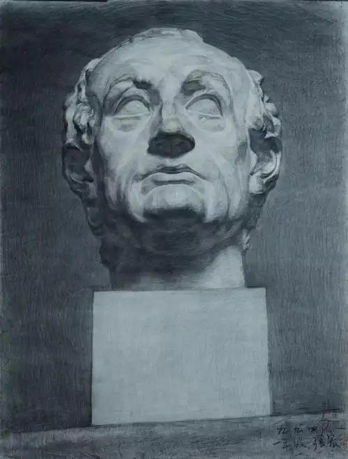 今天给大家展示下中央美术学院附中2005年前的优秀素描作品,展示了央