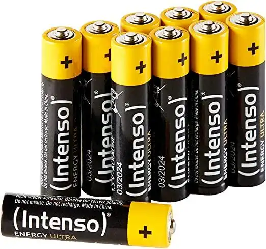 intenso energy ultra aaa micro lr03 碱性电池 10 件装