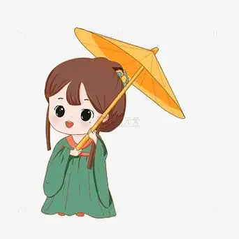 雨天打伞古风女孩