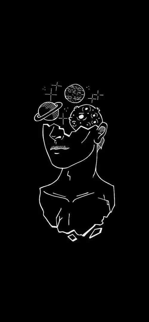 简约个性线条高清黑白壁纸-创意壁纸 - 壁纸之家