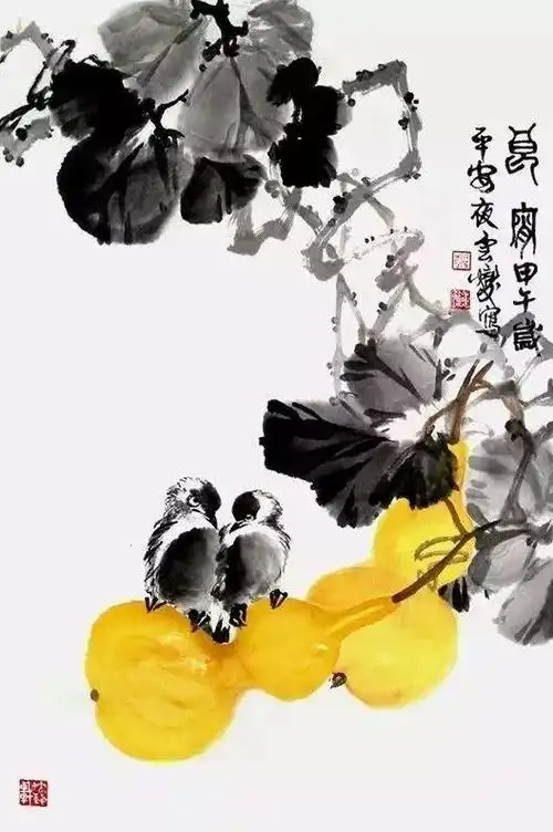 国画名家王行茂写意花鸟作品欣赏