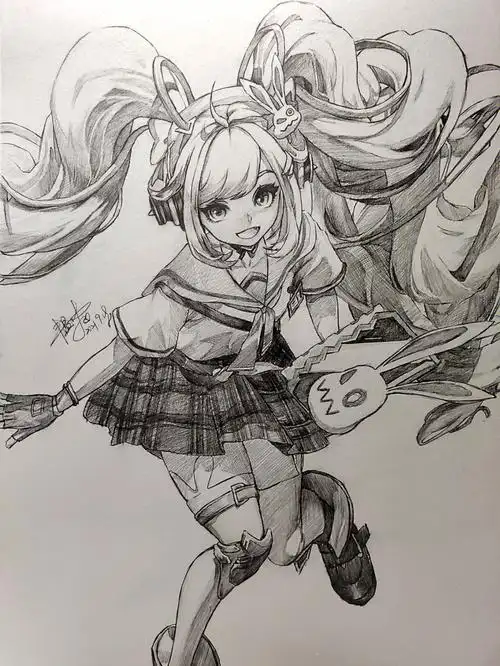 安琪拉时之奇旅绘画过程