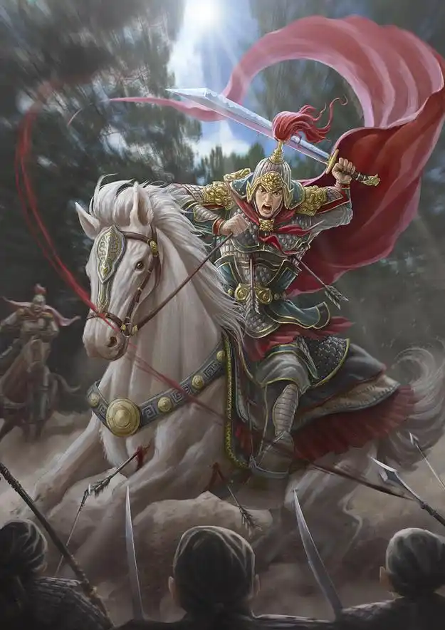 三国,古风,武将,孙策,将军,骑马,砍杀