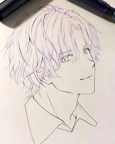 素描动漫人物男生 素描动漫人物男生帅气