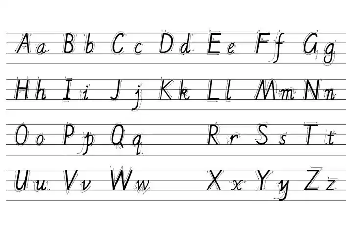 26个英文字母大小写(书写顺序)_第1页