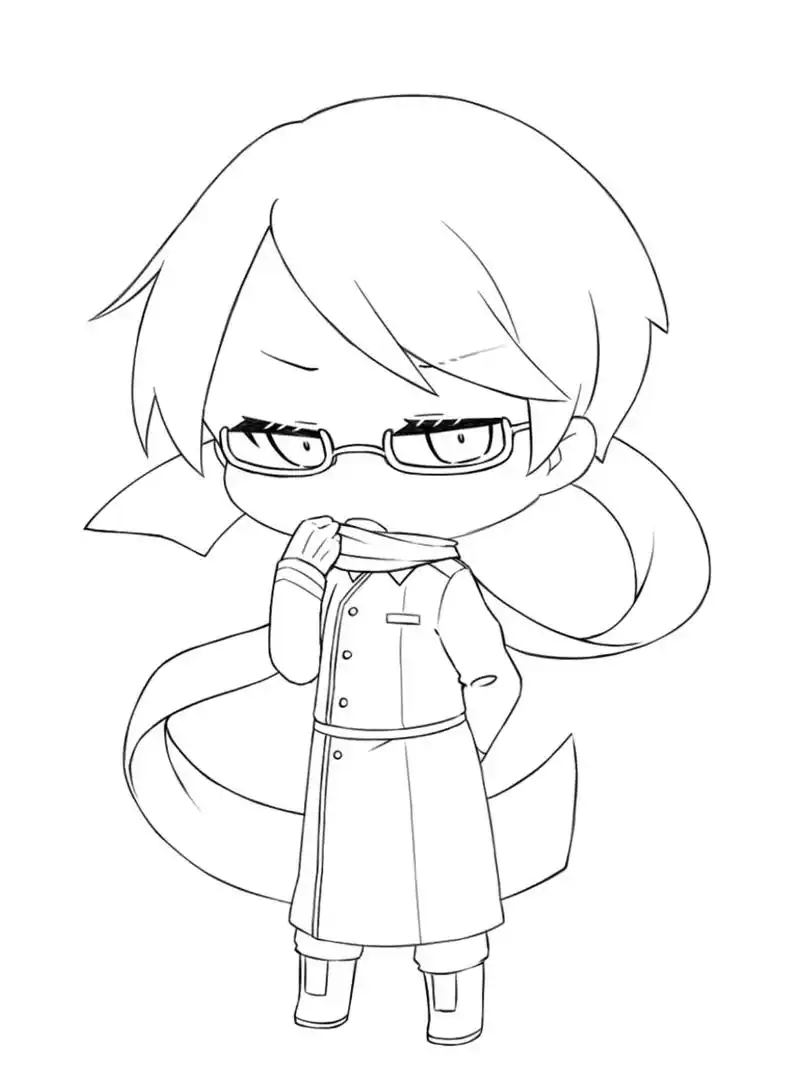 高萌q版男生线稿模板,会给男朋友画哪一张? #q版 #线稿 - 抖音