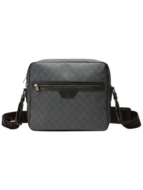 男士单肩包368552khn7r1078 gucci古驰男包帆布gg印花单肩斜挎邮差包