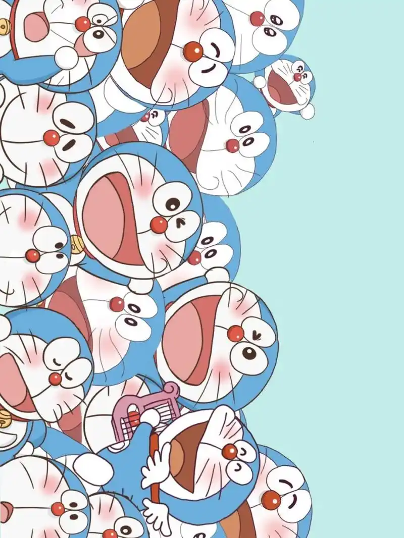 是满屏的哆啦a梦壁纸 绘图:哆啦的博物馆7015谢诗yi  #哆啦a梦