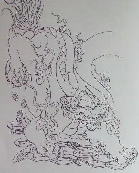 这个貔貅上什么色