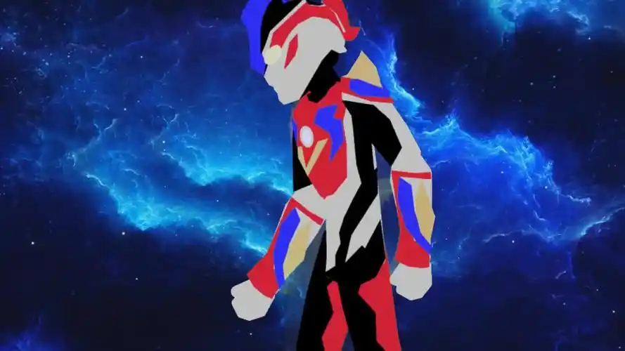 奥特曼动画短片维克特利银河奥特曼变身奥特曼名鉴戏画