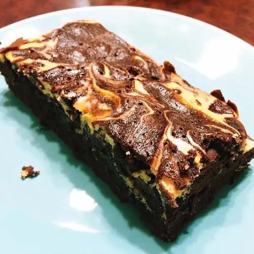 楠锅好青年做的芝士布朗尼蛋糕 cream cheese brownie