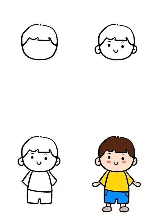 👶小人简单又可爱简笔画✨