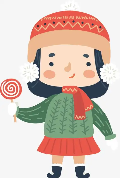 手绘可爱呆萌女孩子