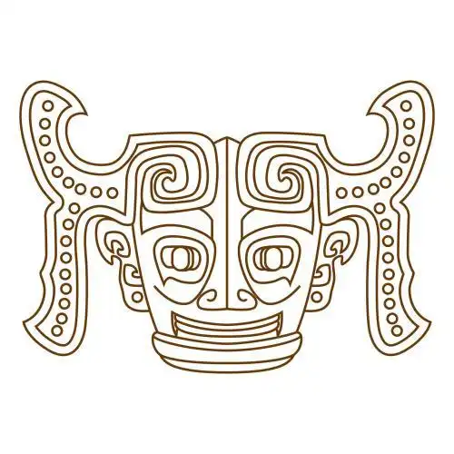 三星堆矢量 文物 商代