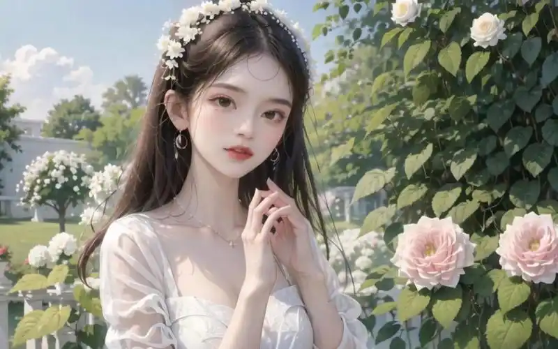 高清美女壁纸配上《红昭愿》,好搭啊