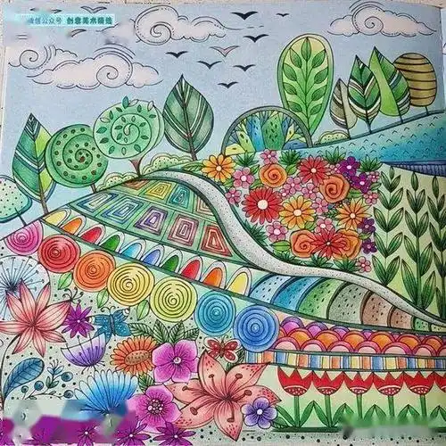 15张漂亮的线描装饰画感受线条与色彩交织中的手绘之美