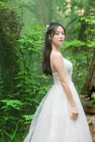 森系,轻纱裙写真.