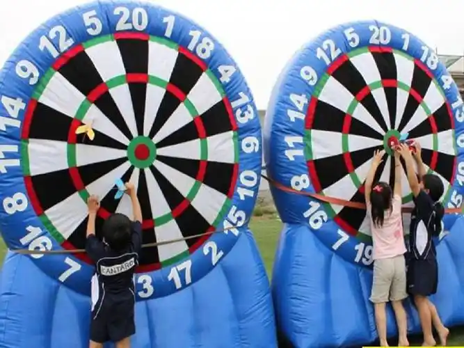 商业趣味活动互动足球充气飞镖盘户外拓展比赛道具