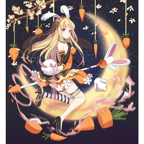 二次元兔子人设