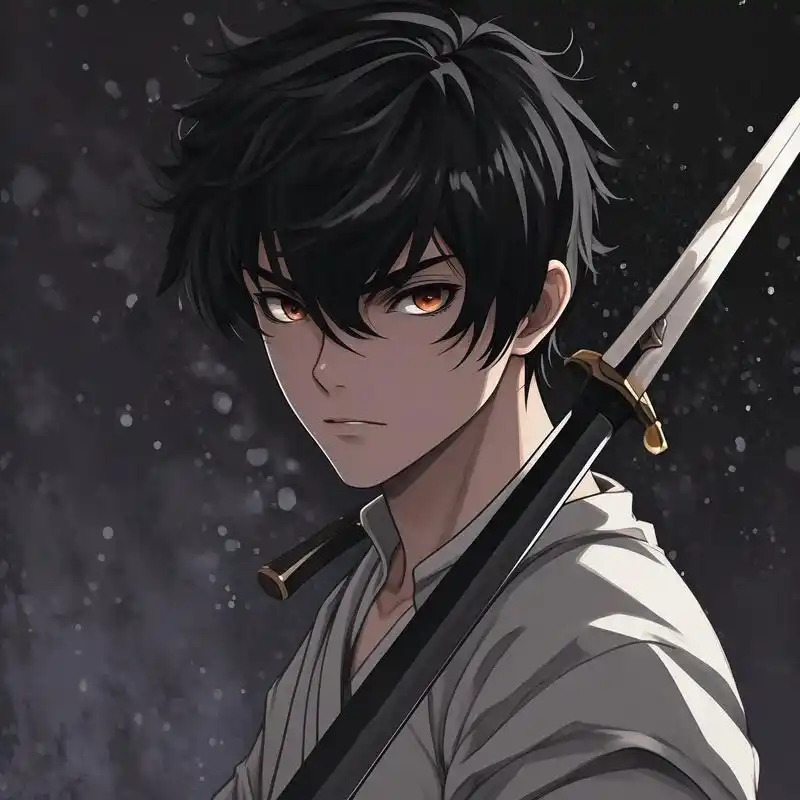 冷酷帅气的男生,动漫风格头像90