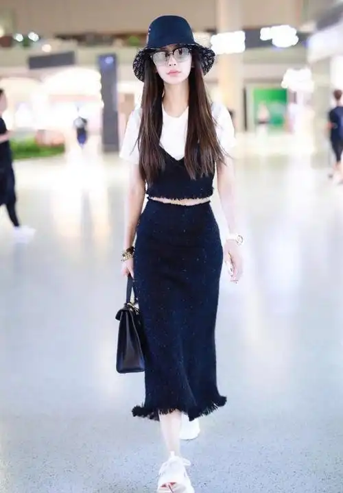 女神angelababy,私服清新简约不失时尚,满满少女感!