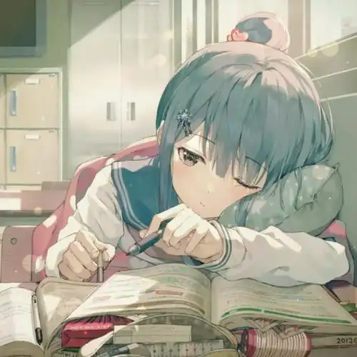 青春校园风女生头像动漫高清图片