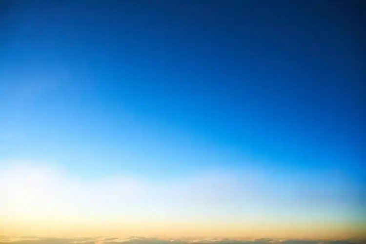 蓝色,天空,山,视图,自然,风景,复制空间