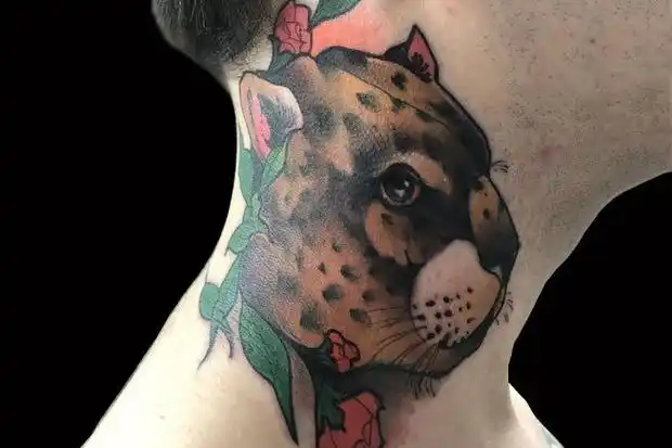 豹纹身的寓意含义_15款聪明的速度之王豹子纹身图案