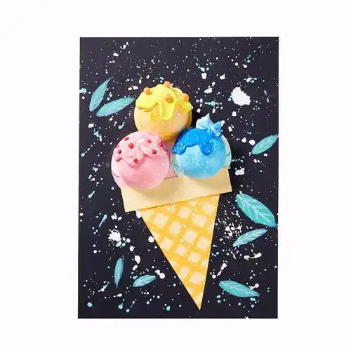 美味冰淇淋幼儿手工手工制制作小中大班diy材料手工创意粘贴类