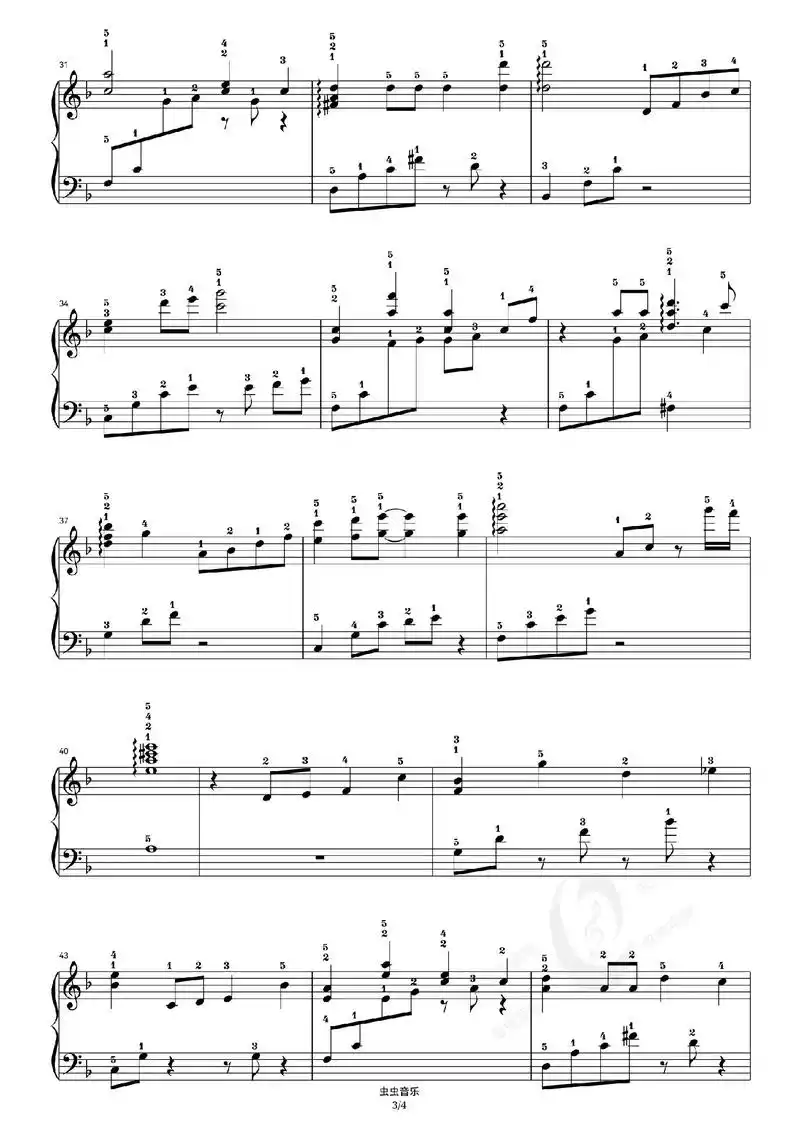 贝加尔湖畔钢琴谱#贝加尔 - 抖音