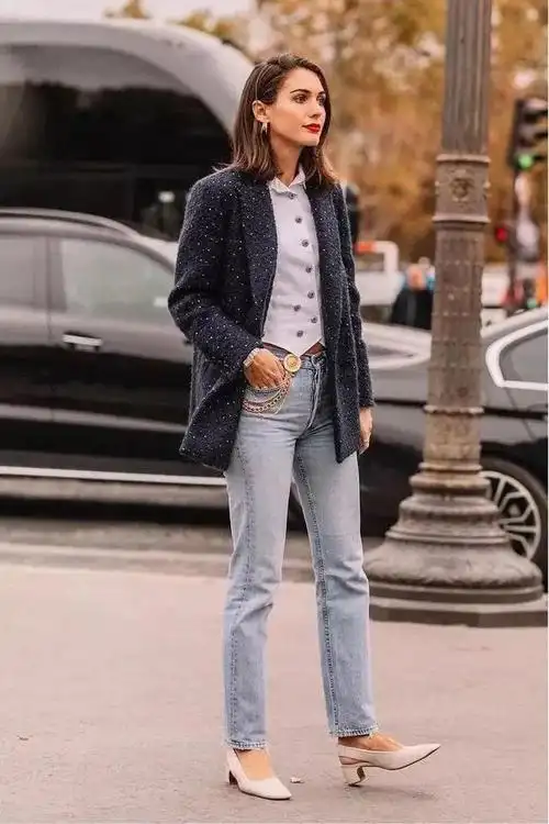 牛仔裤与鞋子的搭配示范,好看又时髦!